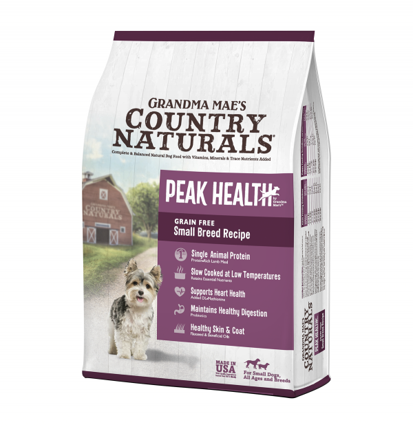 Grandma Mae’s Country Naturals Peak Health 5合1 無穀物狗糧 無穀物羊肉中小型犬亮毛配方